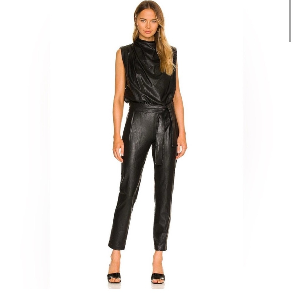 Amanda Uprichard Fabienne Jumpsuit in Black Size XS NWOT
